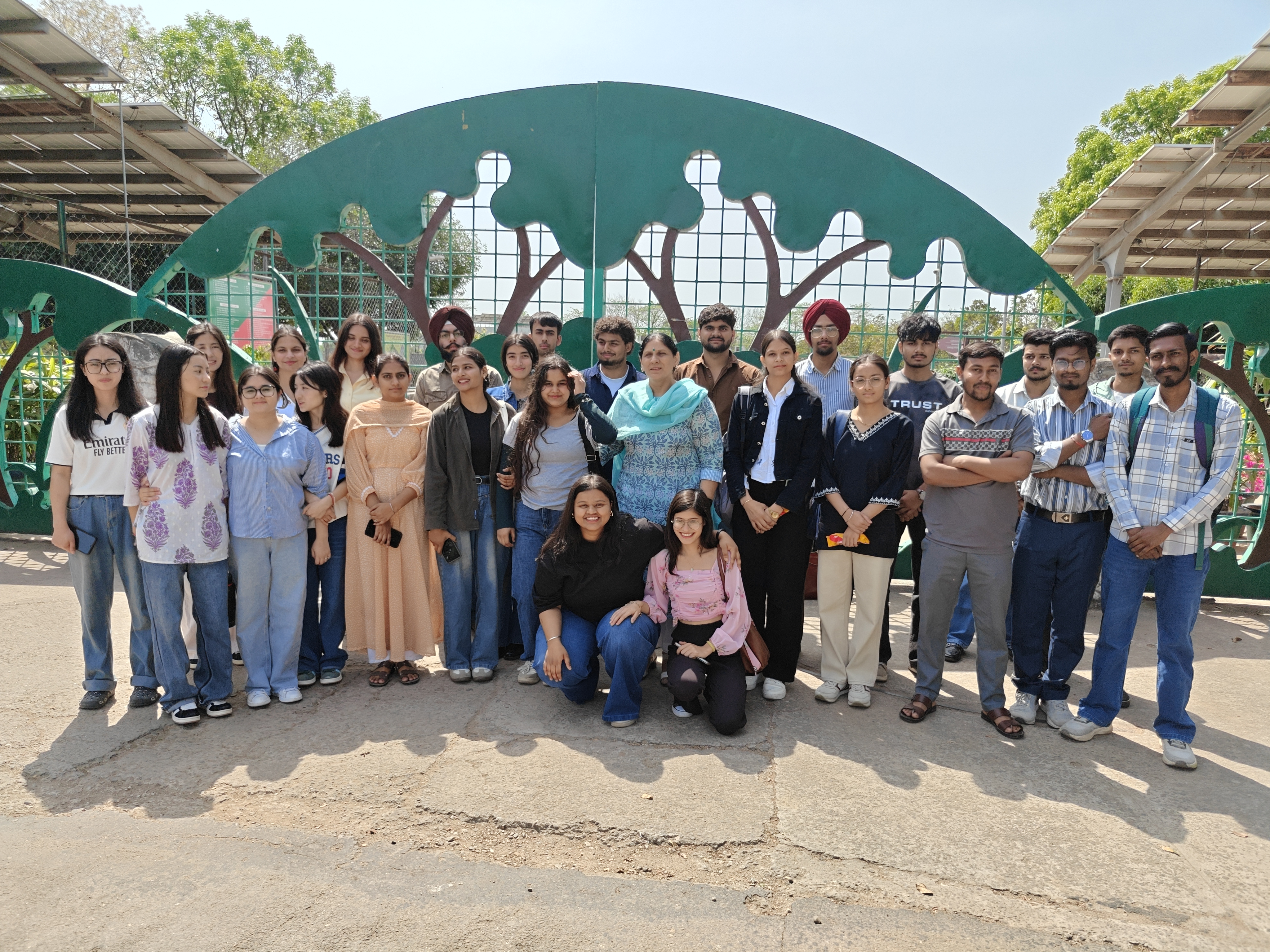 Educational Trip to the Department of Botany, Panjab University and Sarangpur Botanical Garden (16 March 2026) — exploring plant diversity and conservation.